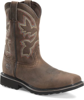 Light Brown Double H Boot Mens 10 Inch Comp Toe Wide Square Toe Roper